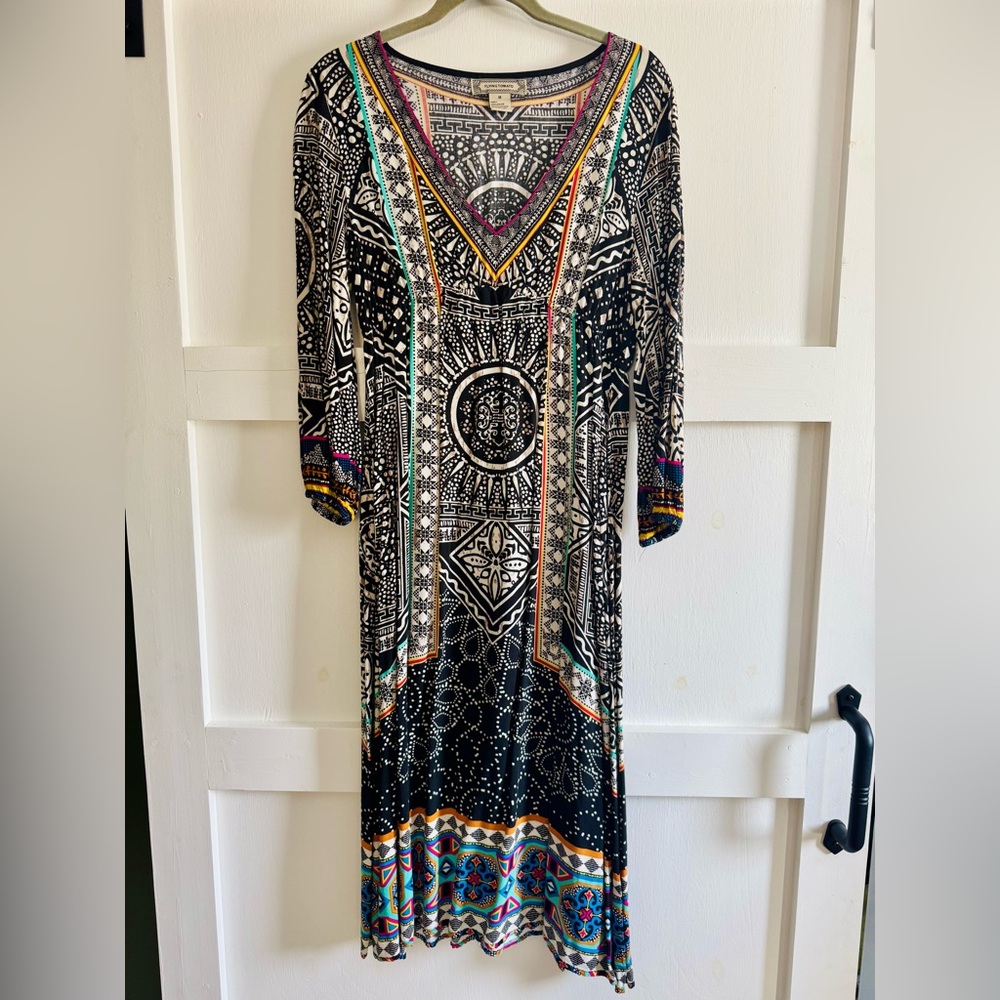Geometric MIDI Dress